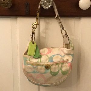 Coach scribble hobo purse